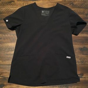 Black Fig Scrub Casma Top